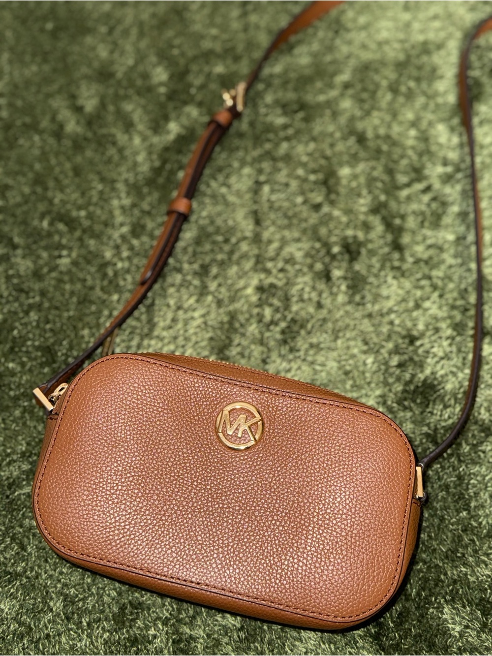 Michael Kors Leather Fulton Double Zip Crossbody